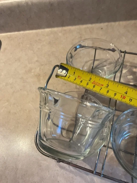 Glass Ramekin Set with Wire Rack - Clear Glass - Picture 7 of 7